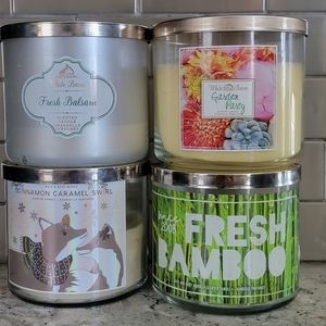 4 used Bath & Body Works Candles